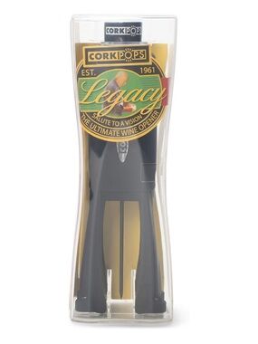 Cork Pops Legacy Black Wine Opener